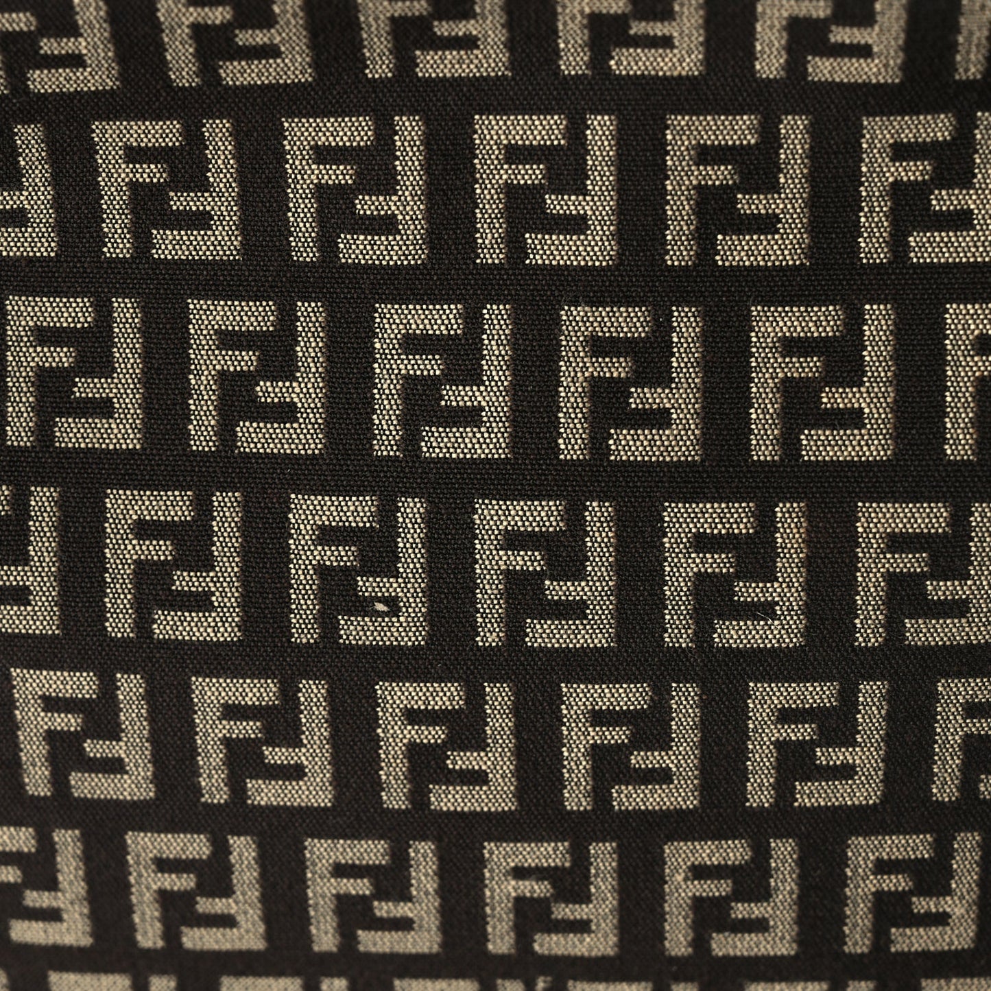 Fendi Zucchino Vitello Shoulder Tote  Testa di Moro