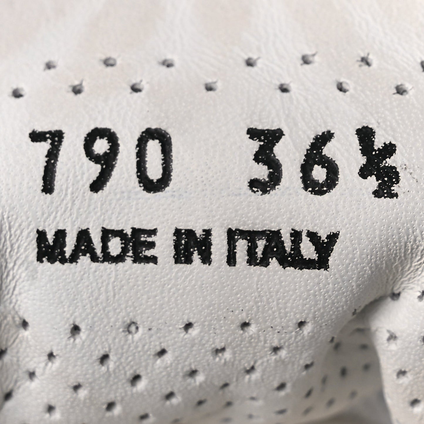 Prada Vitello Sport Spazzolato Rois Rubber Triangle Logo Perforated Womens District Low Top 30mm Sneakers 36.5 White