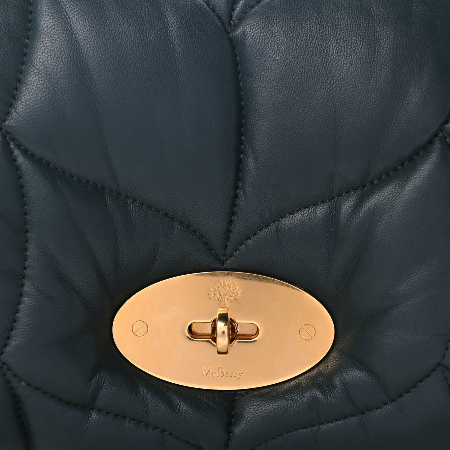 Mulberry Nappa Pillow Quilted Little Softie Bag Mulberry Green