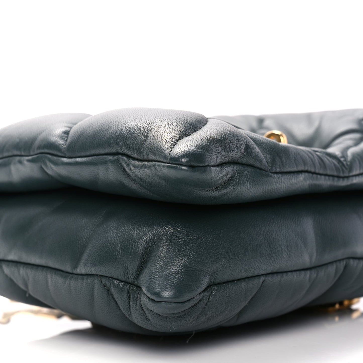 Mulberry Nappa Pillow Quilted Little Softie Bag Mulberry Green
