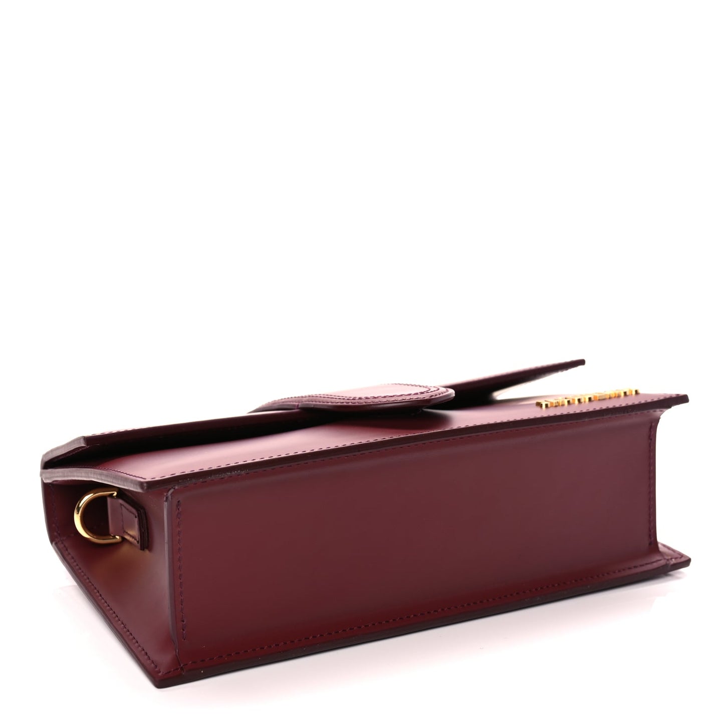 Jacquemus Smooth Calfskin Le Grand Bambino Dark Burgundy