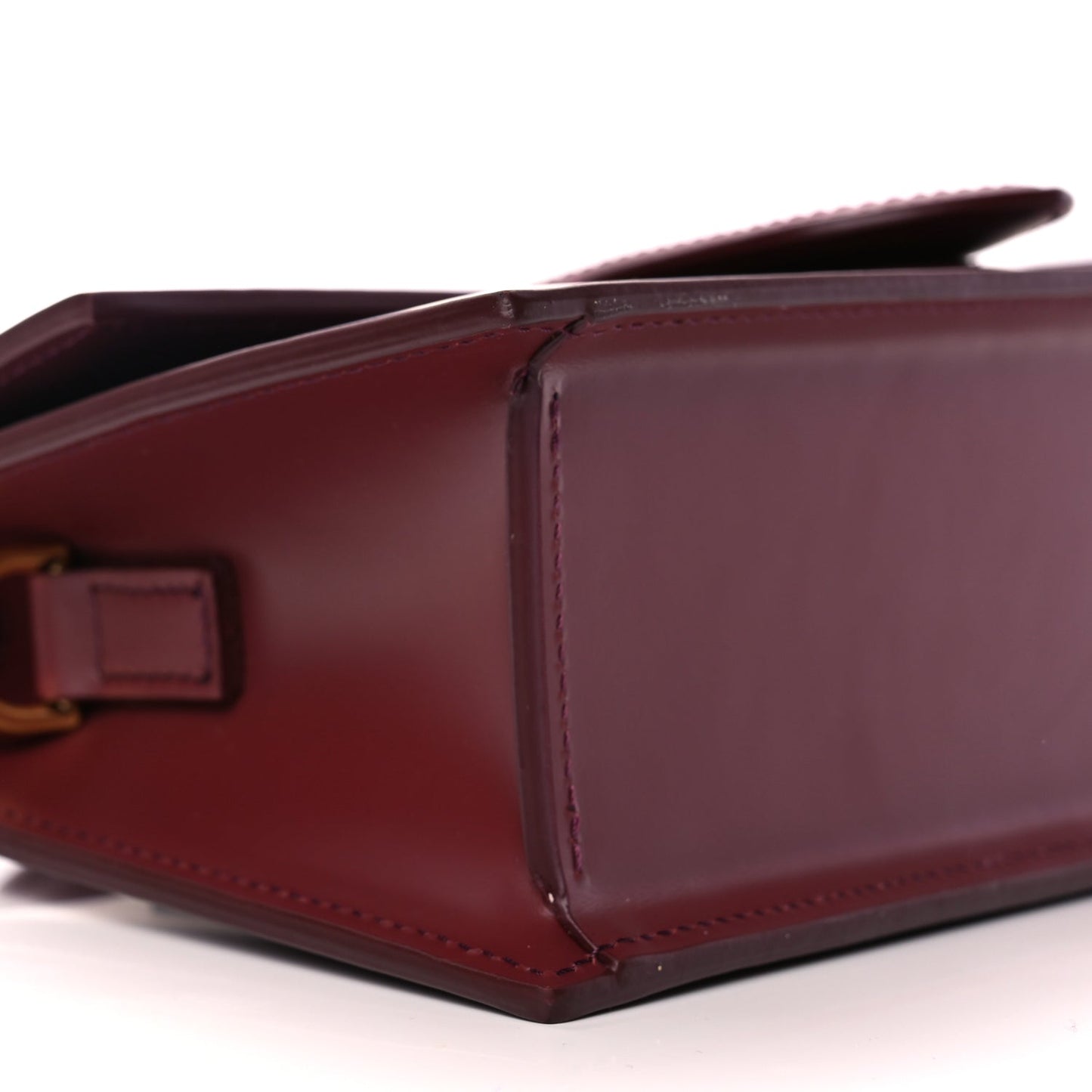 Jacquemus Smooth Calfskin Le Grand Bambino Dark Burgundy
