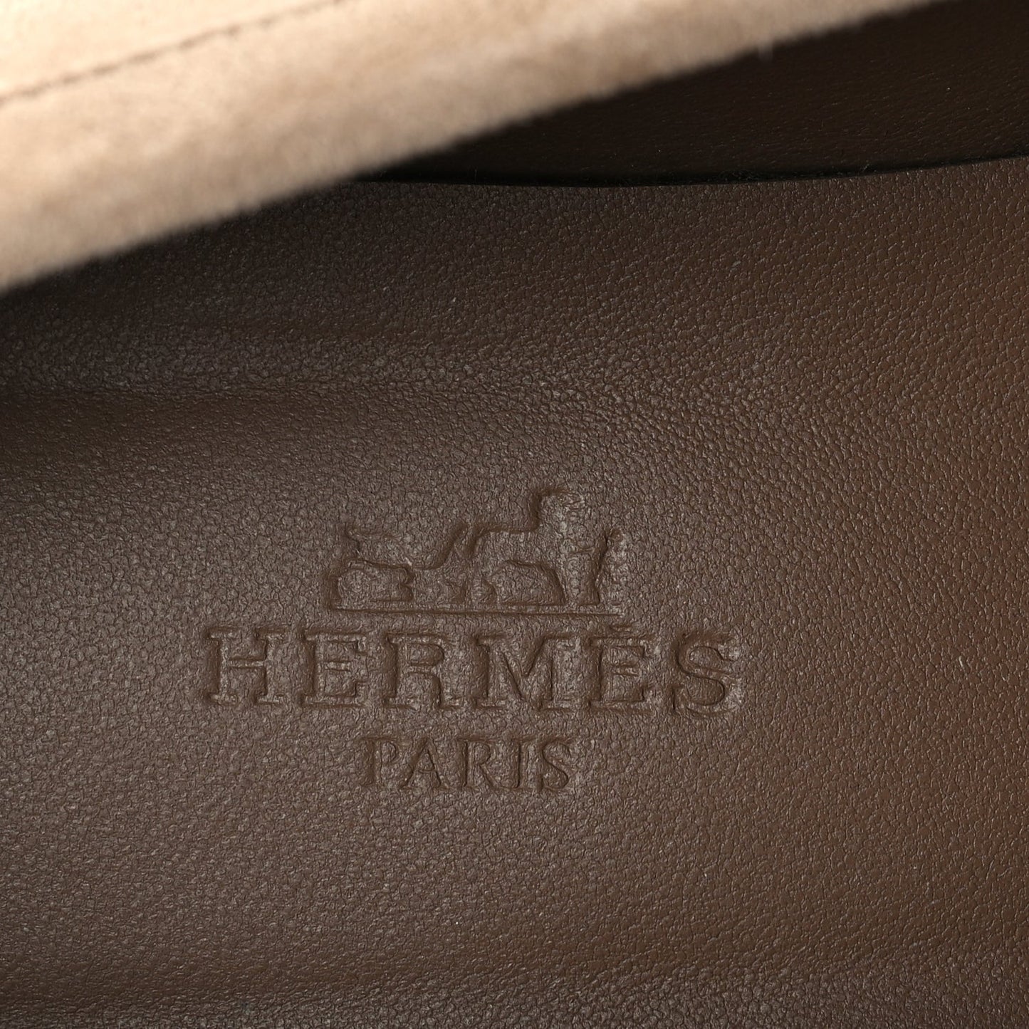 Hermes Suede Goatskin Womens Faubourg Loafers 37 Beige Argile Beige Argile