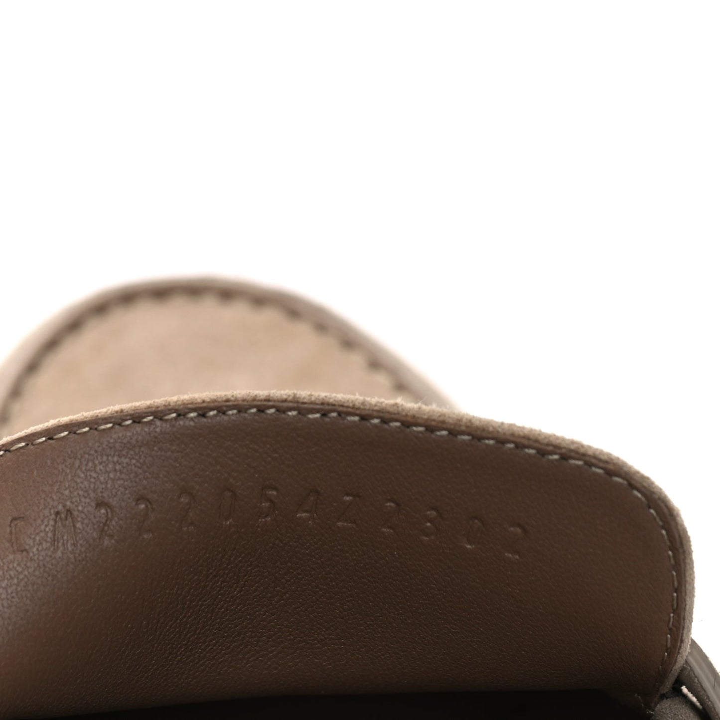 Hermes Suede Goatskin Womens Faubourg Loafers 37 Beige Argile Beige Argile