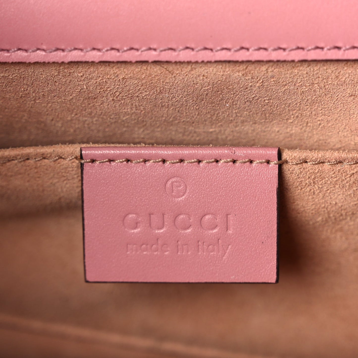 Gucci Guccissima Small Padlock Shoulder Bag Rose Baby Candy