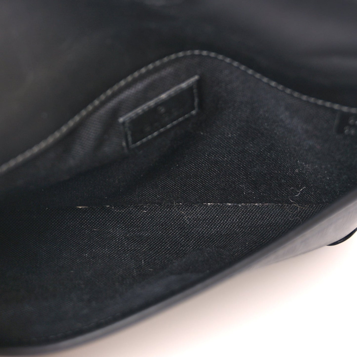 Gucci GG Supreme Monogram Web Slim Belt Bag Black Grey