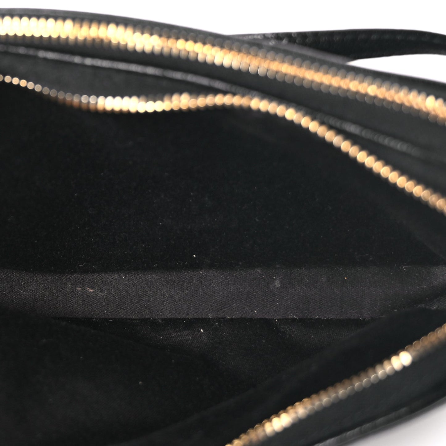Miu Miu Goatskin Madras Double Zip Pochette Clutch Black