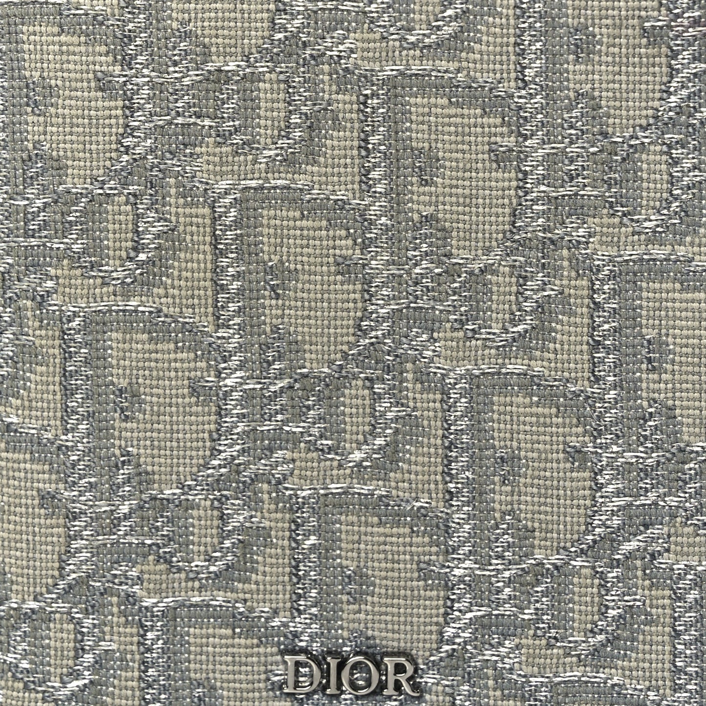 Christian Dior Oblique Bi-Fold Card Holder Grey