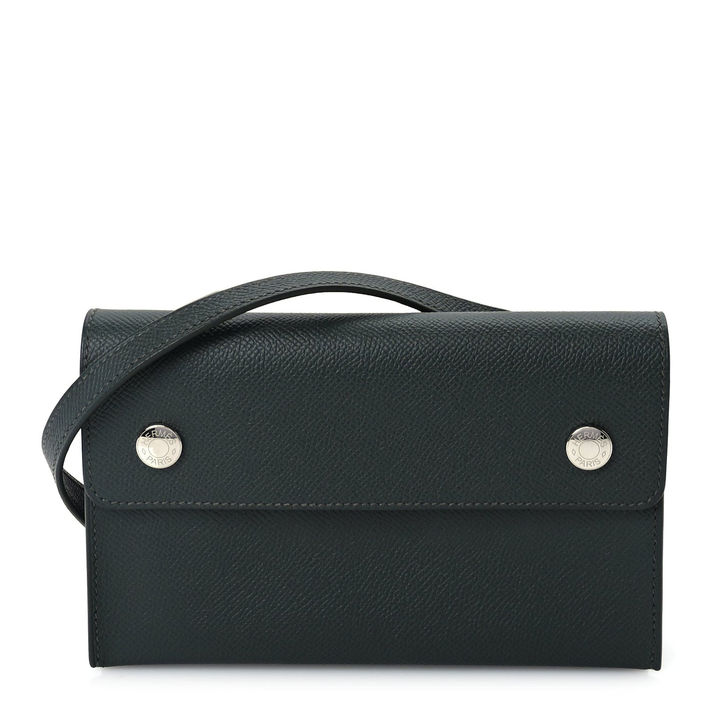 Hermes Epsom Hermesnap Wallet  Vert Amande