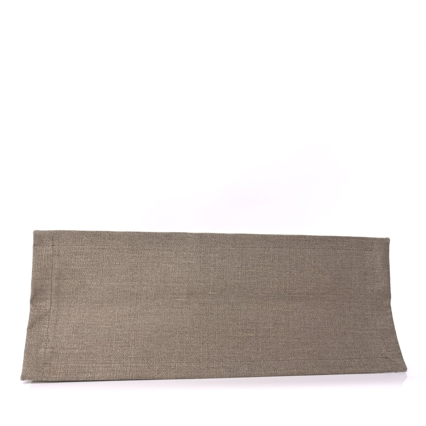 Saint Laurent Linen Calfskin Small Rive Gauche Tote  Greggio Natural