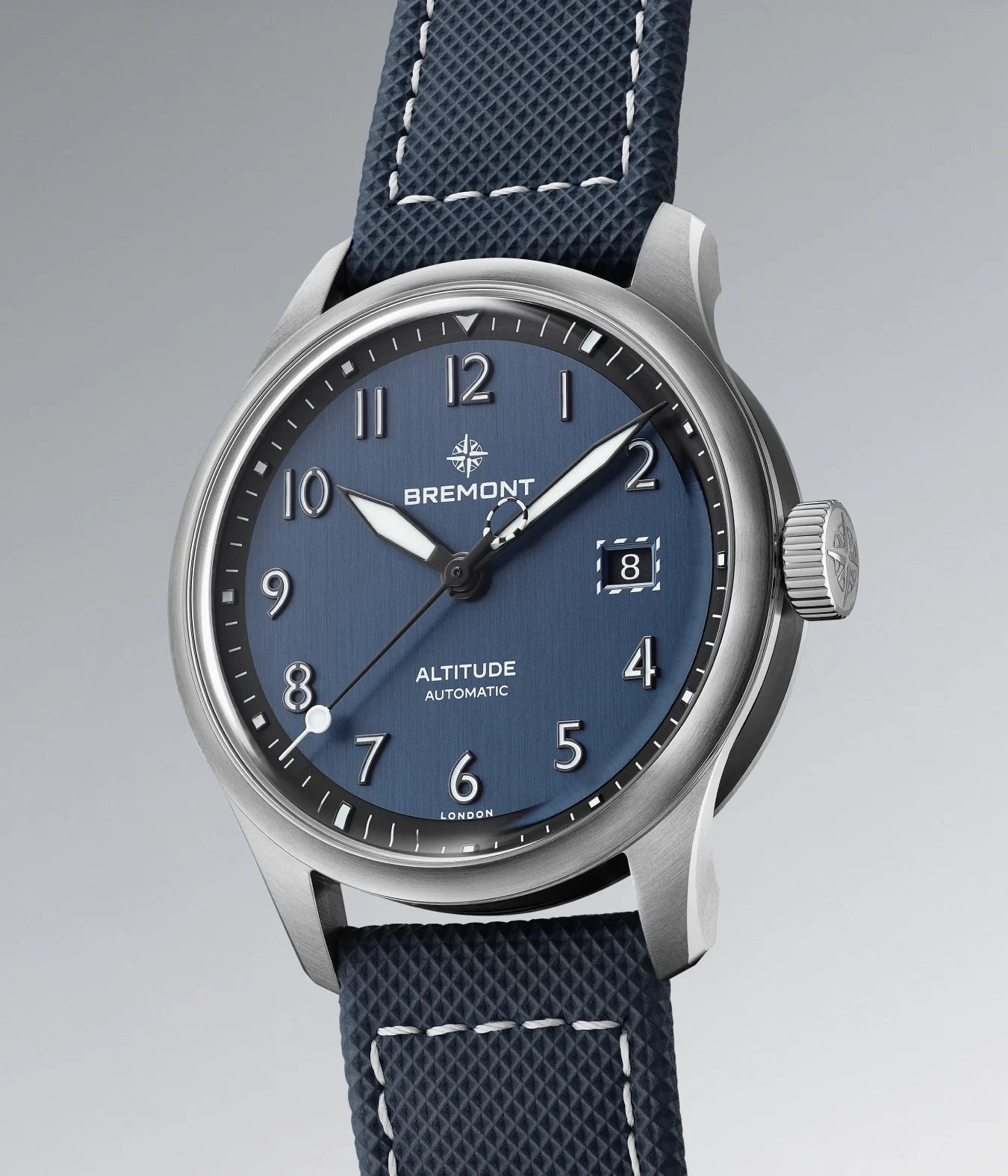 Altitude 39mm Blue Dial Leather Strap