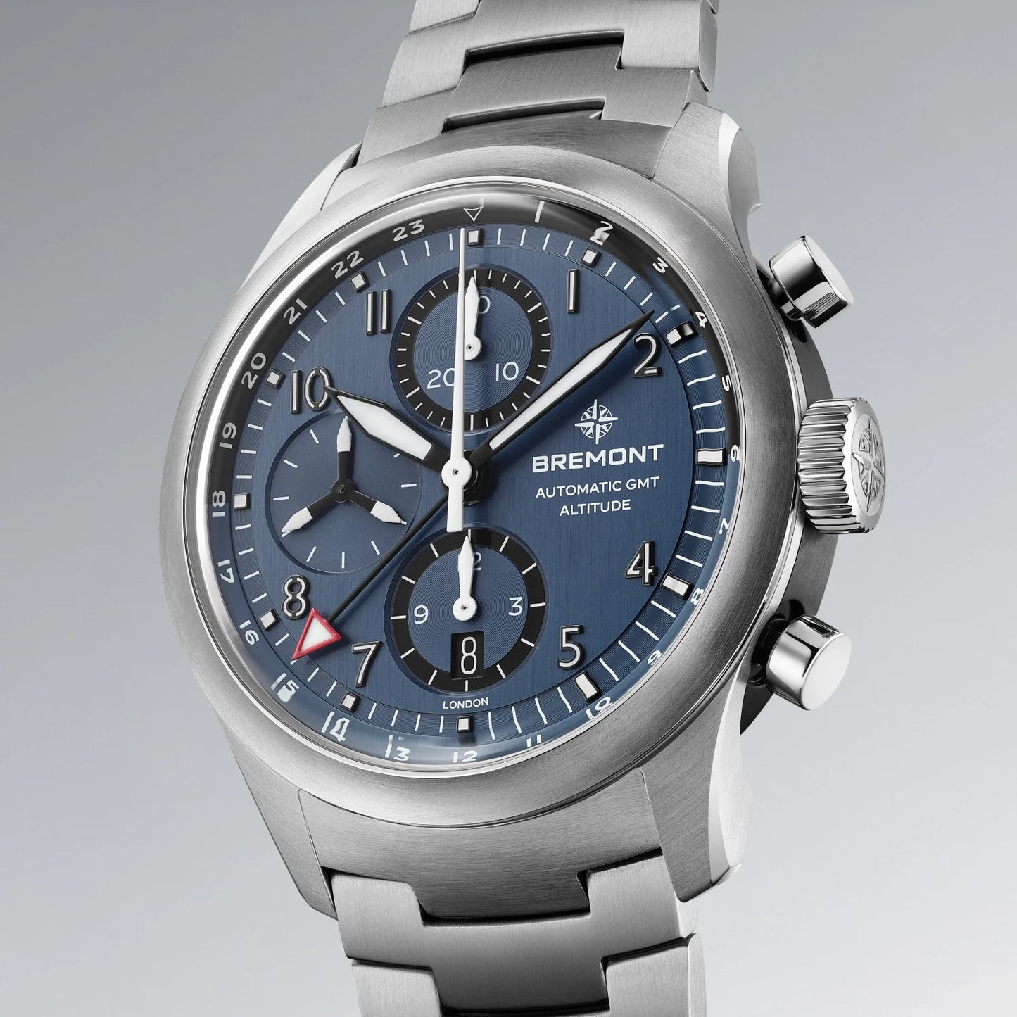 Altitude 42mm Chronograph GMT Blue Dial Bracelet
