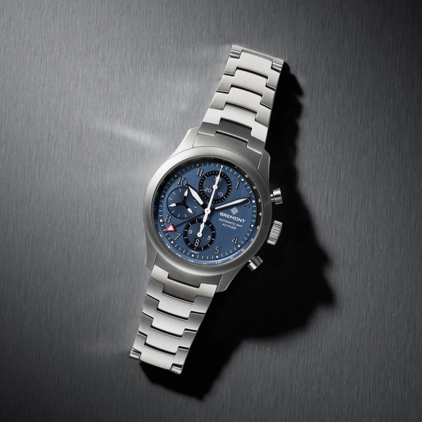 Altitude 42mm Chronograph GMT Blue Dial Bracelet