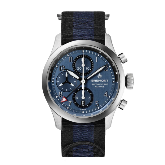 Altitude 42mm Chronograph GMT Blue Dial Nato Strap