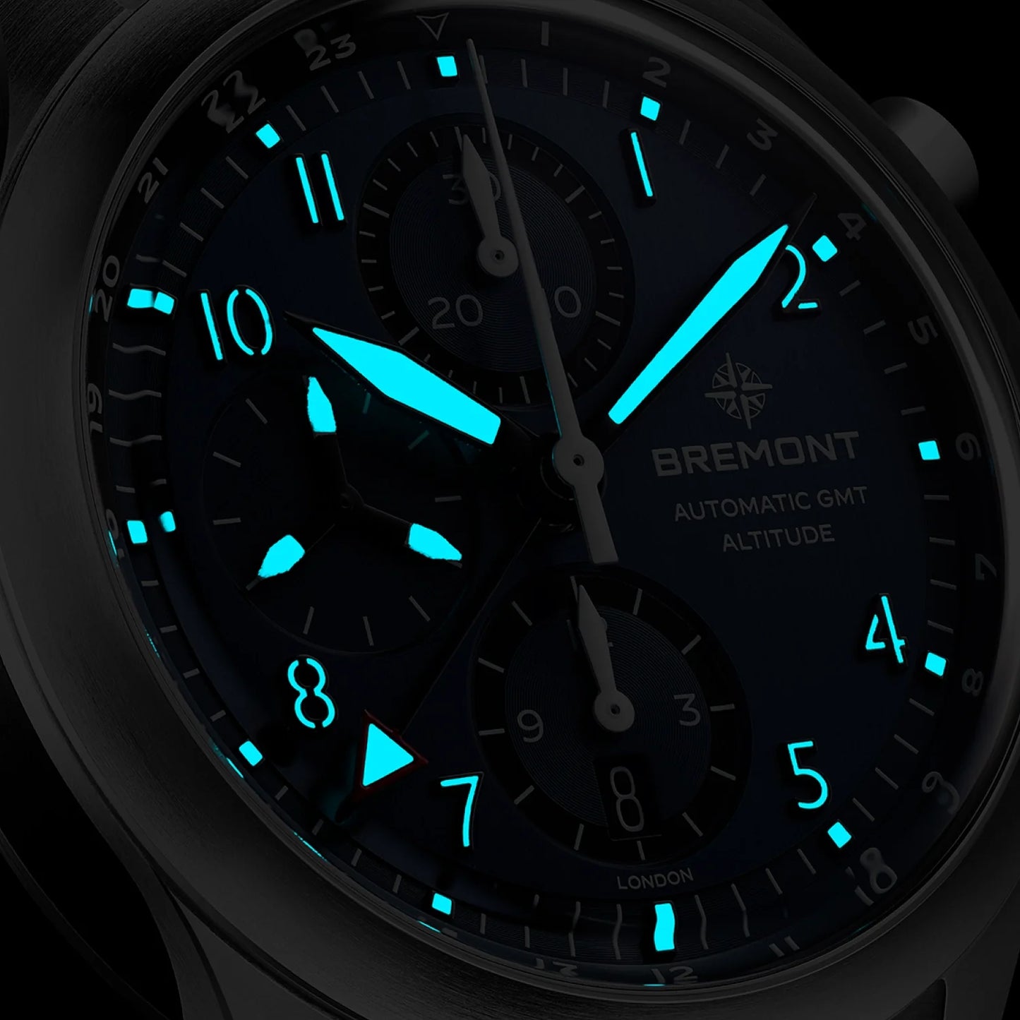 Altitude 42mm Chronograph GMT Blue Dial Nato Strap