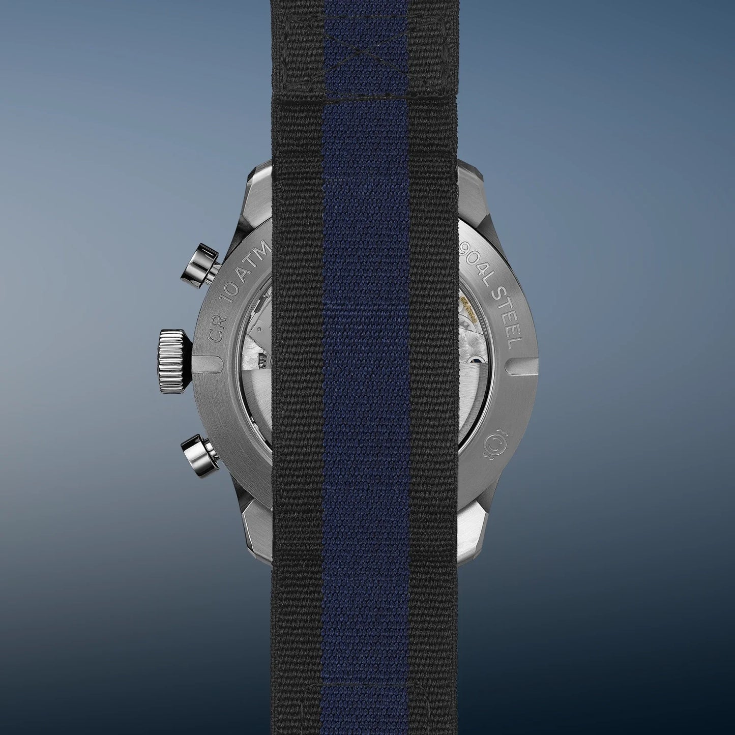 Altitude 42mm Chronograph GMT Blue Dial Nato Strap