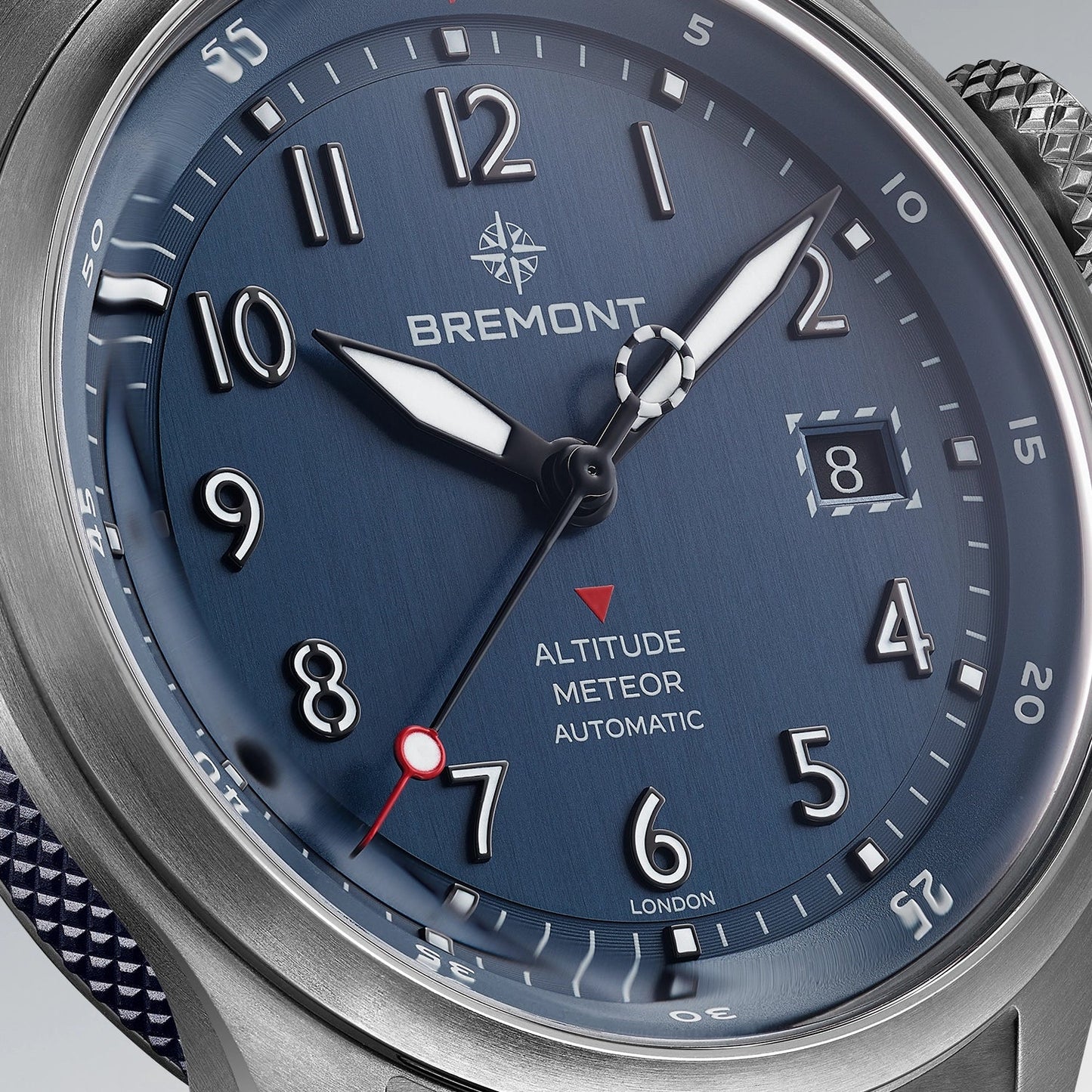 Altitude MB Meteor Blue Dial Blue Barrel Leather Strap