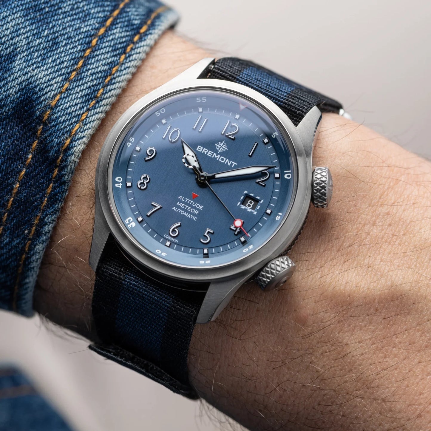 Altitude MB Meteor Blue Dial Blue Barrel Nato Strap