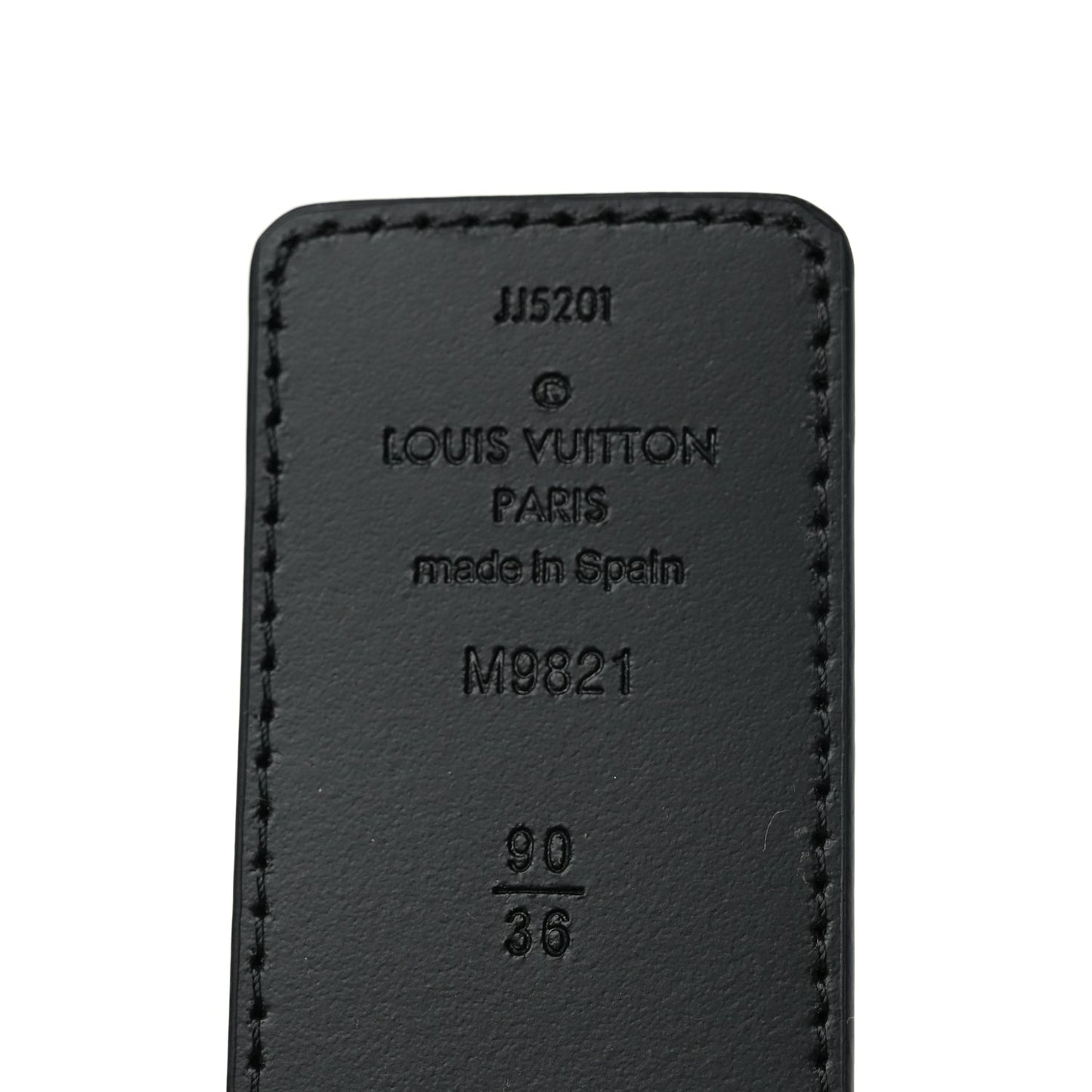 Louis Vuitton Calfskin Monogram 40mm LV Initiales Reversible Belt 90 36 Black
