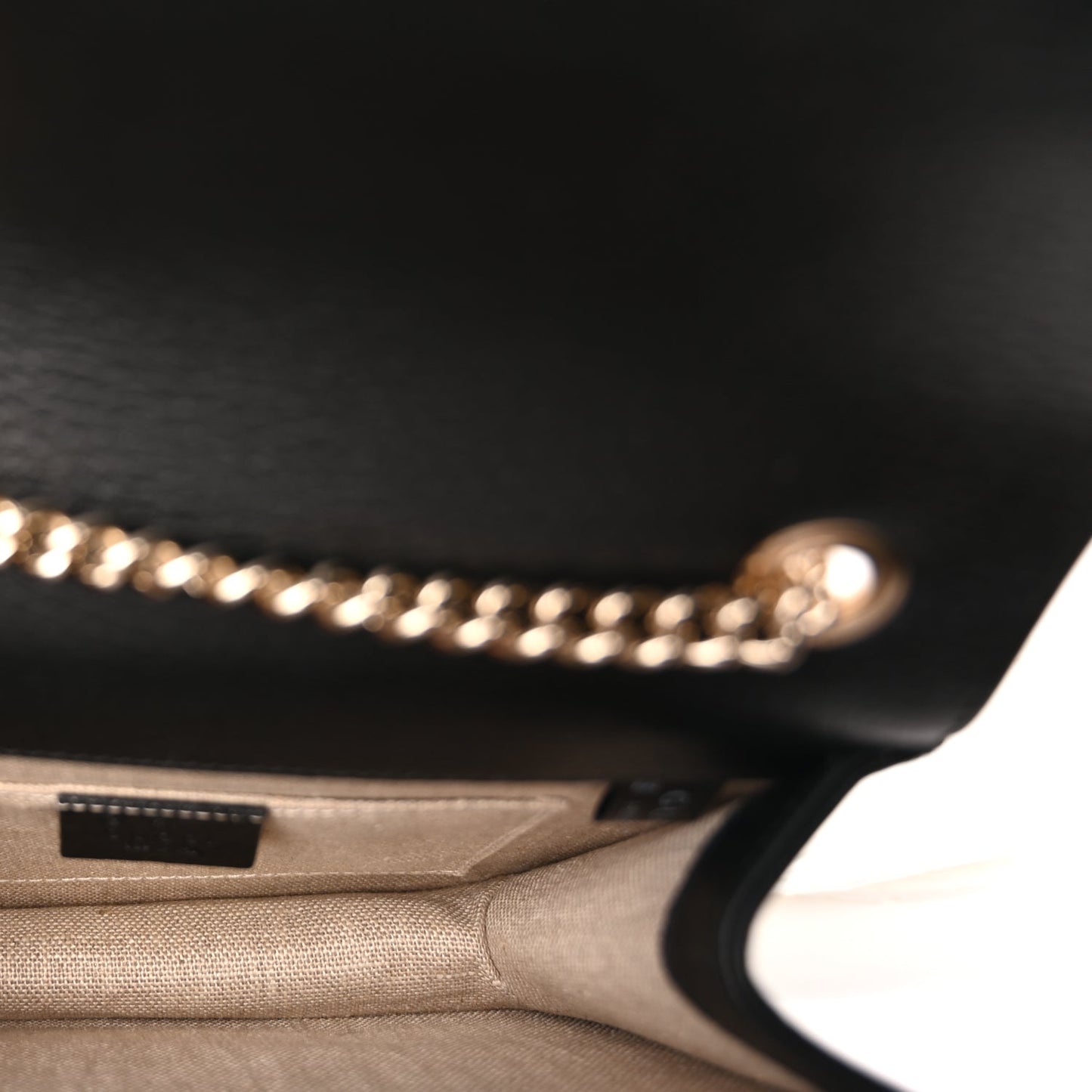 Gucci Dollar Calfskin Small Interlocking G Shoulder Bag Black
