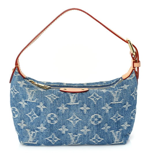 Louis Vuitton Monogram Denim Hills Pochette  Blue
