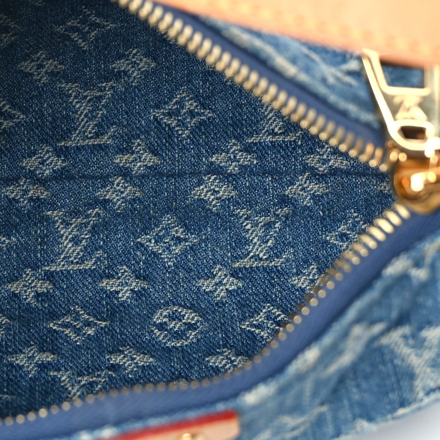 Louis Vuitton Monogram Denim Hills Pochette  Blue