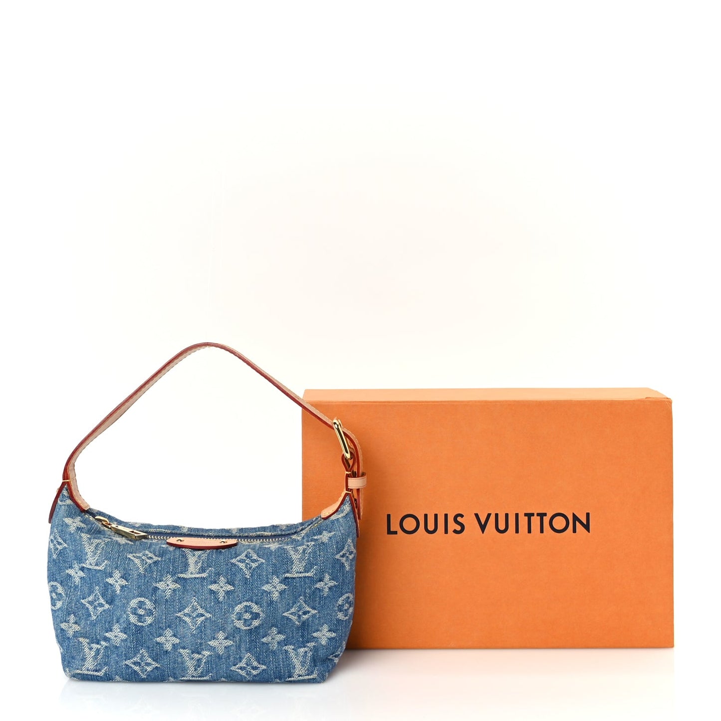 Louis Vuitton Monogram Denim Hills Pochette  Blue