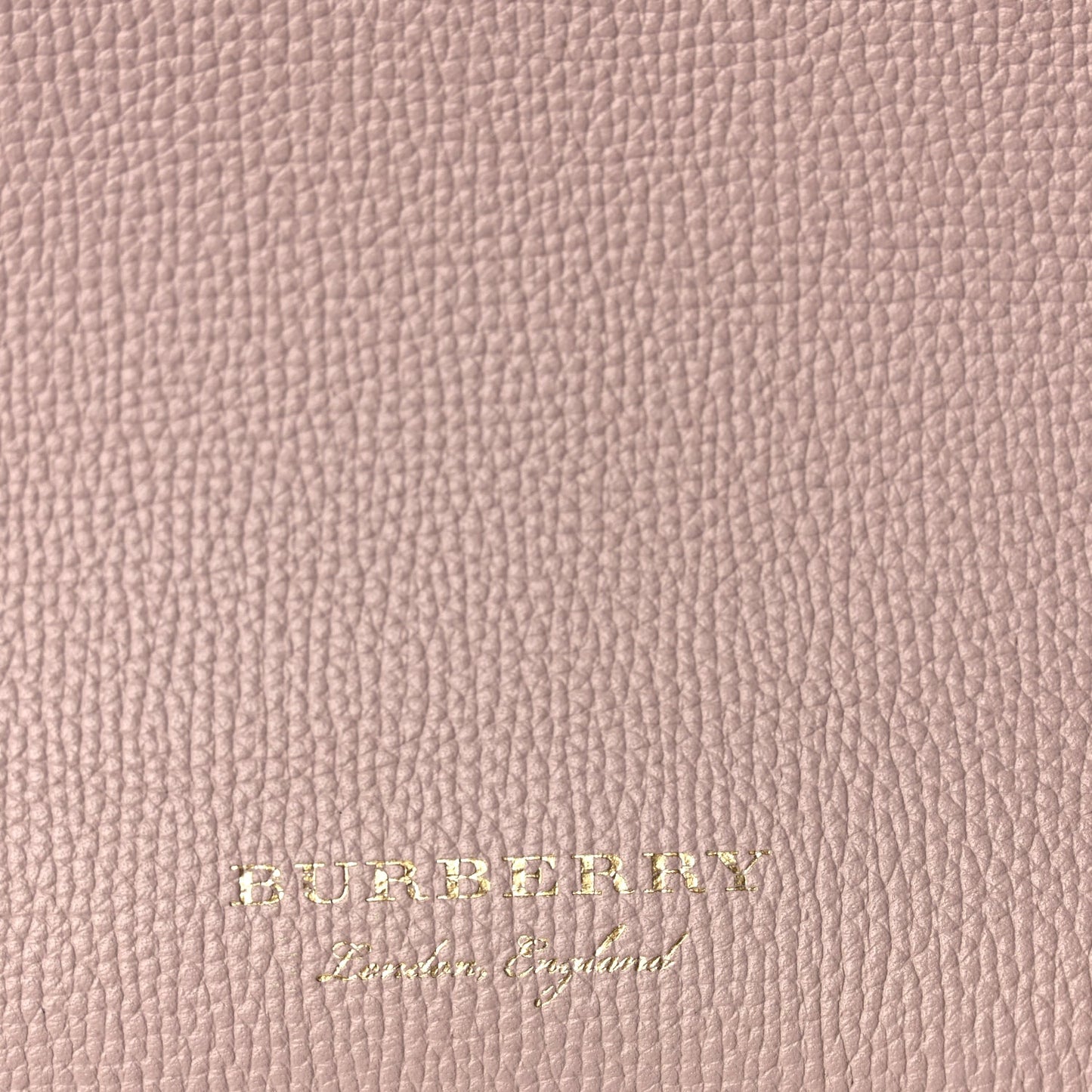 Burberry Derby Calfskin House Check Small Banner Tote Pink