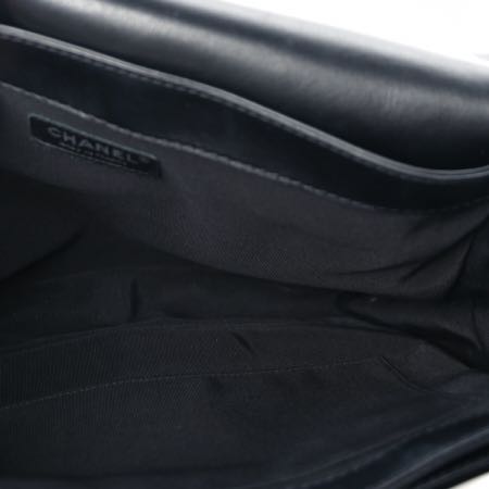 Chanel Patent Large Boy Reverso Flap Black