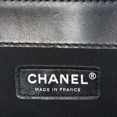 Chanel Patent Large Boy Reverso Flap Black