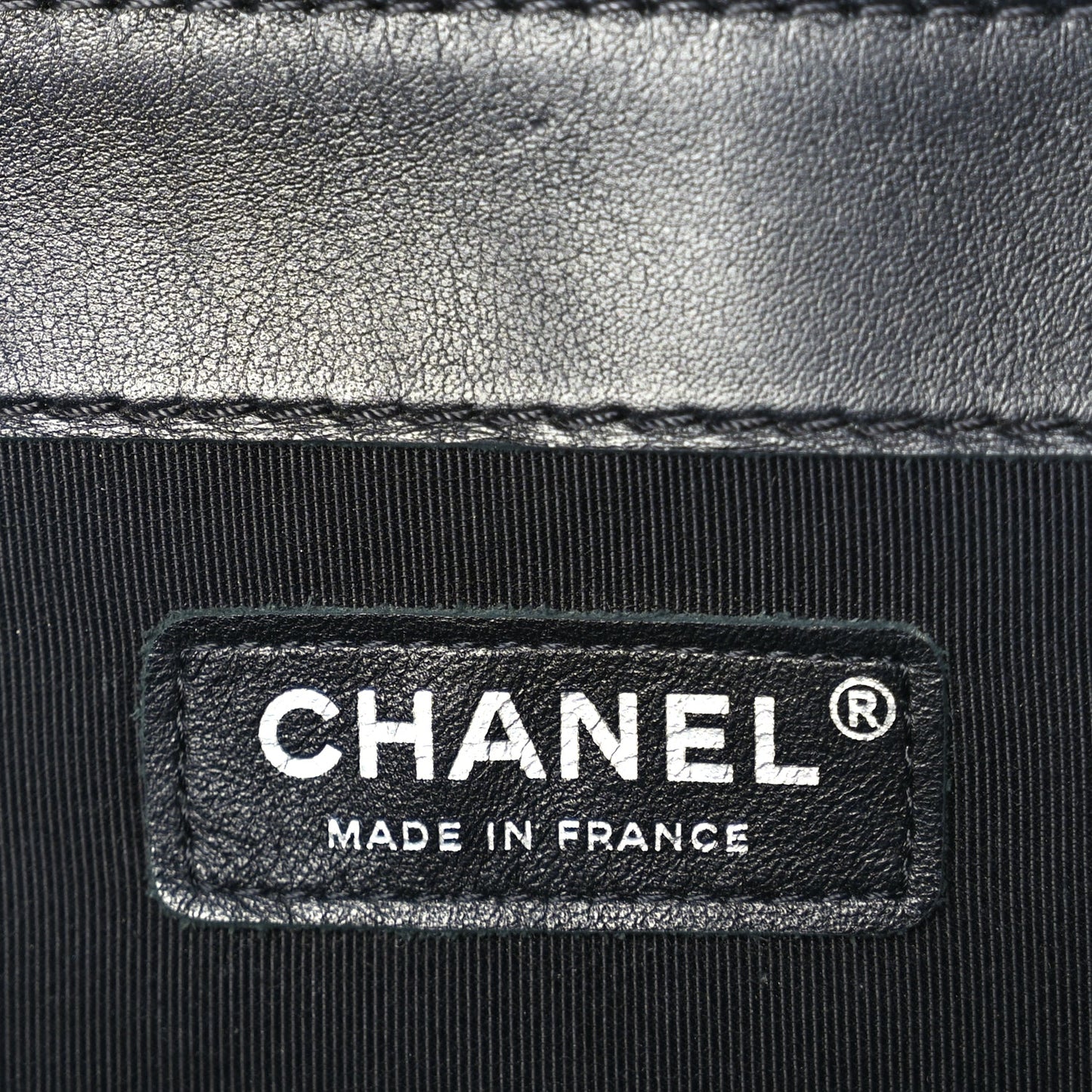 Chanel Patent Large Boy Reverso Flap Black