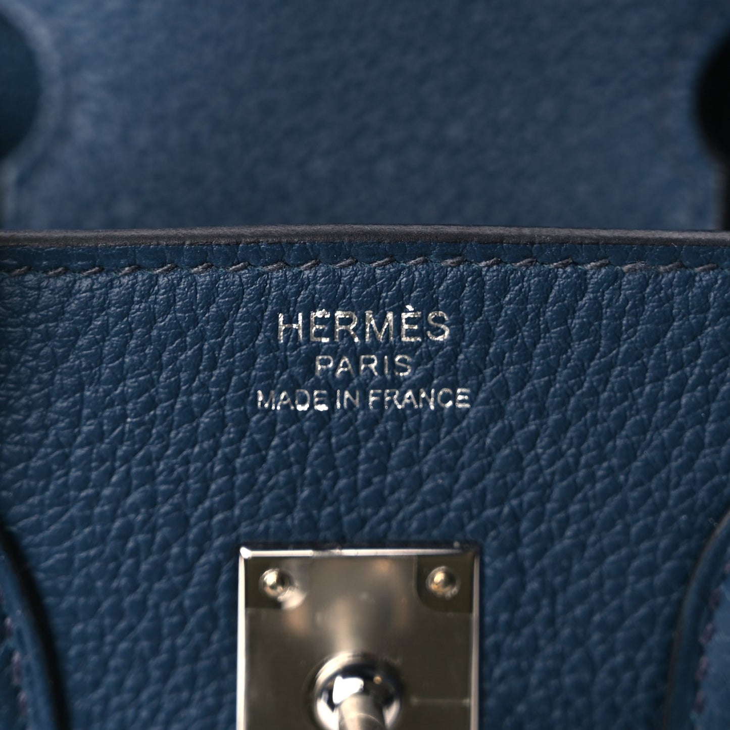Hermes Togo Birkin 25 Bleu de Prusse