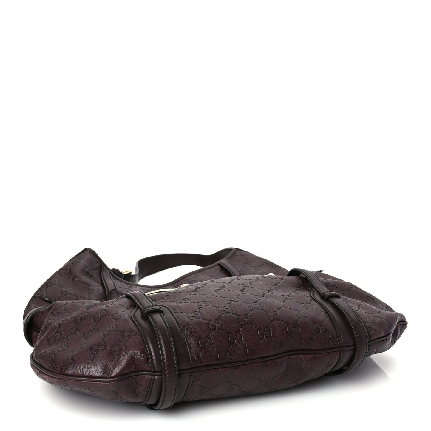 Gucci Guccissima 85th Anniversary Horsebit Hobo Burgundy