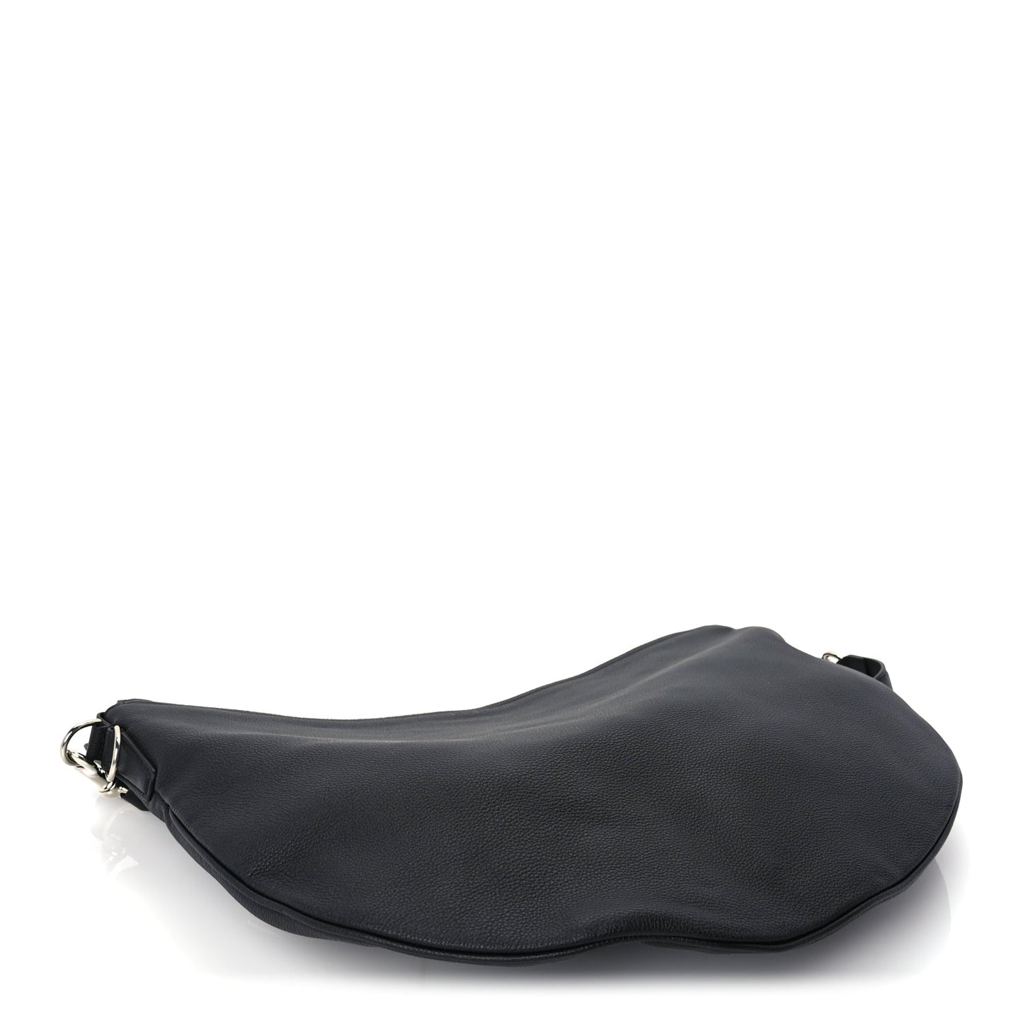 Gucci Grained Calfskin Large B Shoulder Bag Black