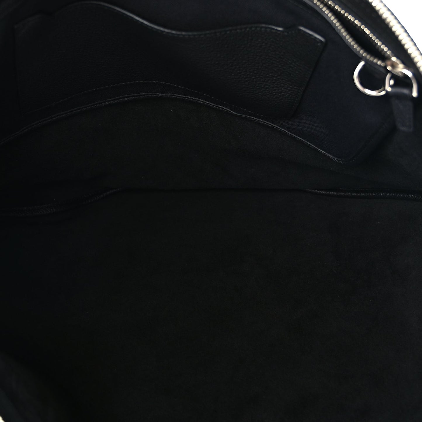 Gucci Grained Calfskin Large B Shoulder Bag Black