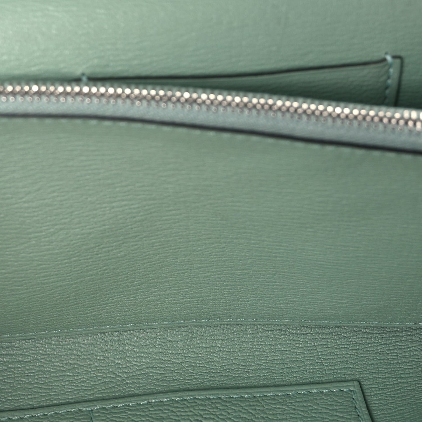 Hermes Matte Alligator Kelly Wallet To Go Vert D Eau