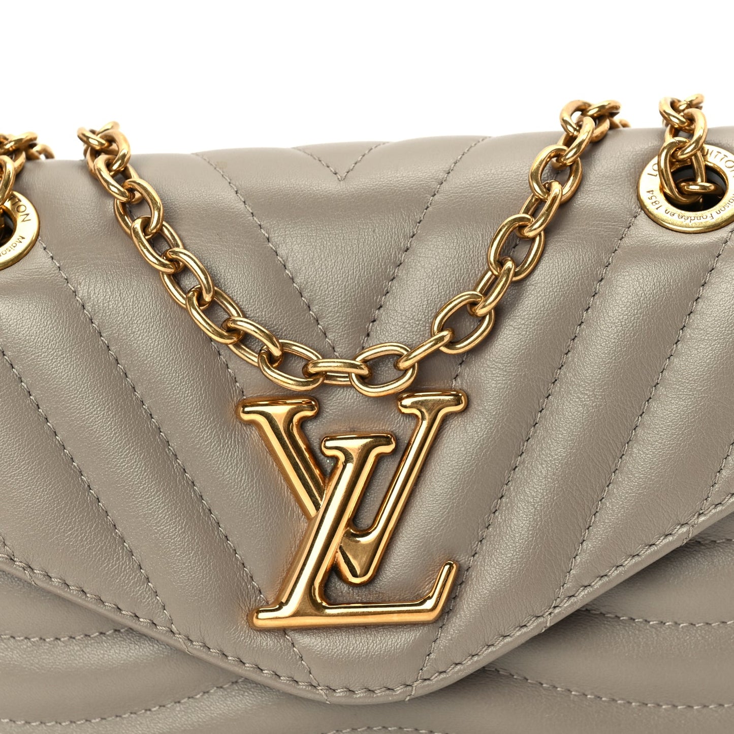 Louis Vuitton Calfskin New Wave Chain PM NM Taupe