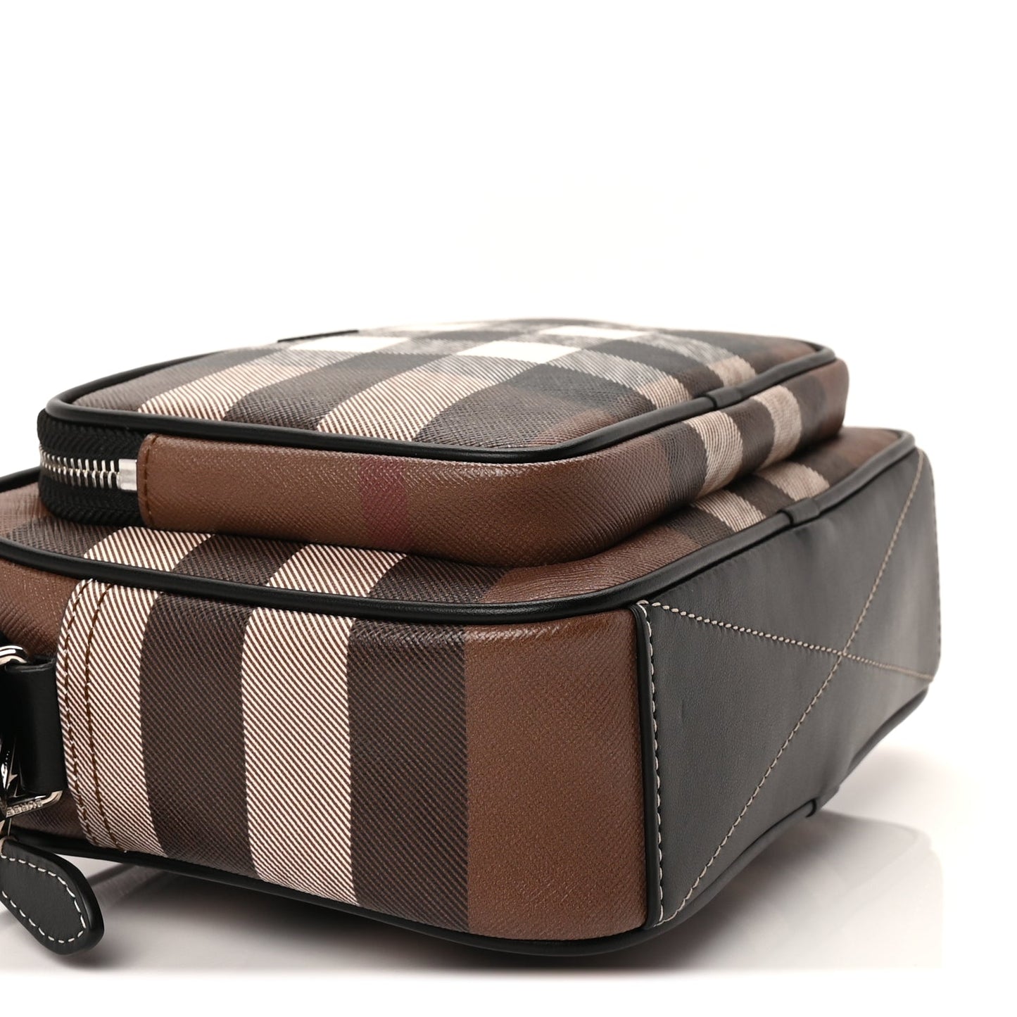 Burberry Canvas Check Paddy Messenger  Birch Brown