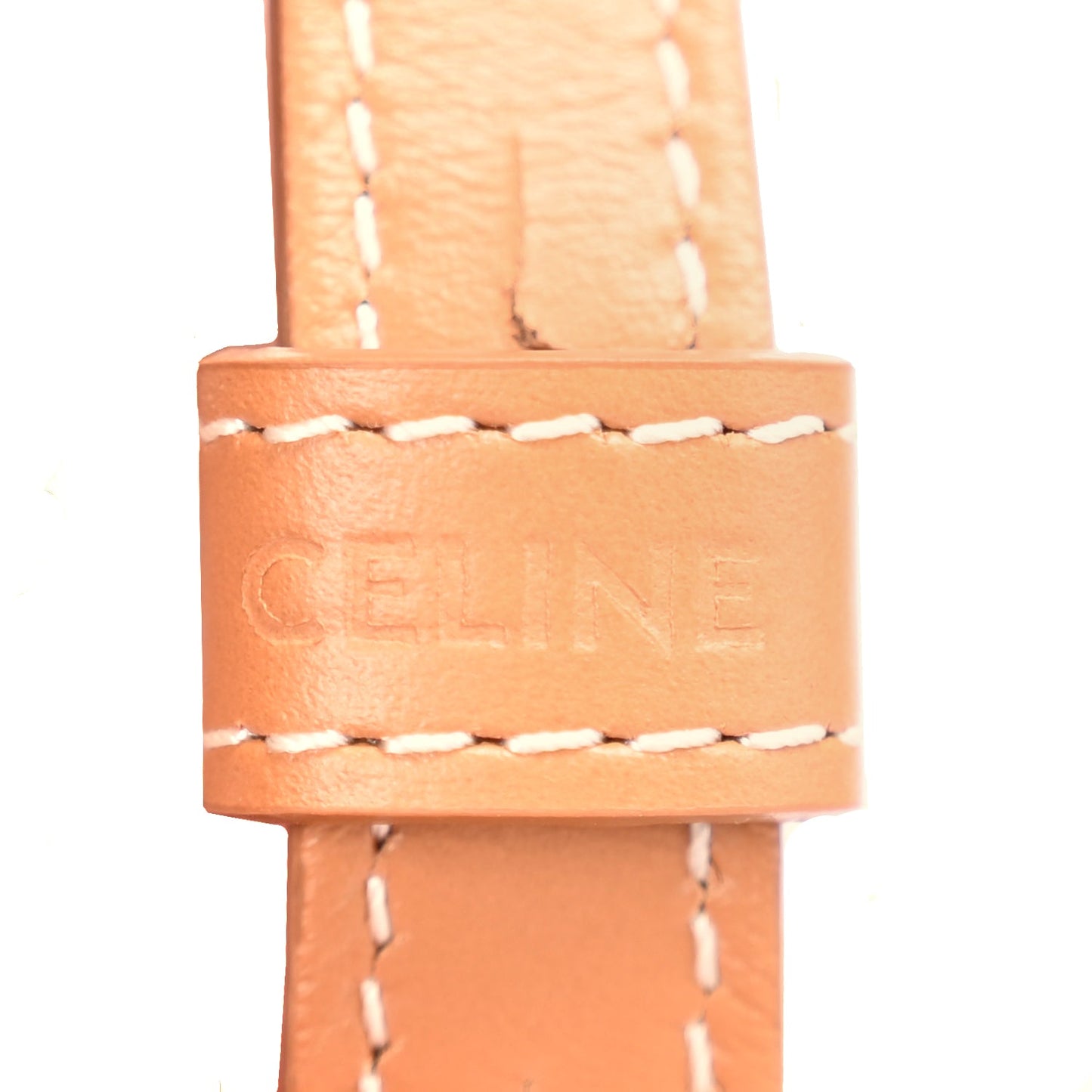 Celine Canvas Calfskin Mini Vertical Cabas Natural Tan