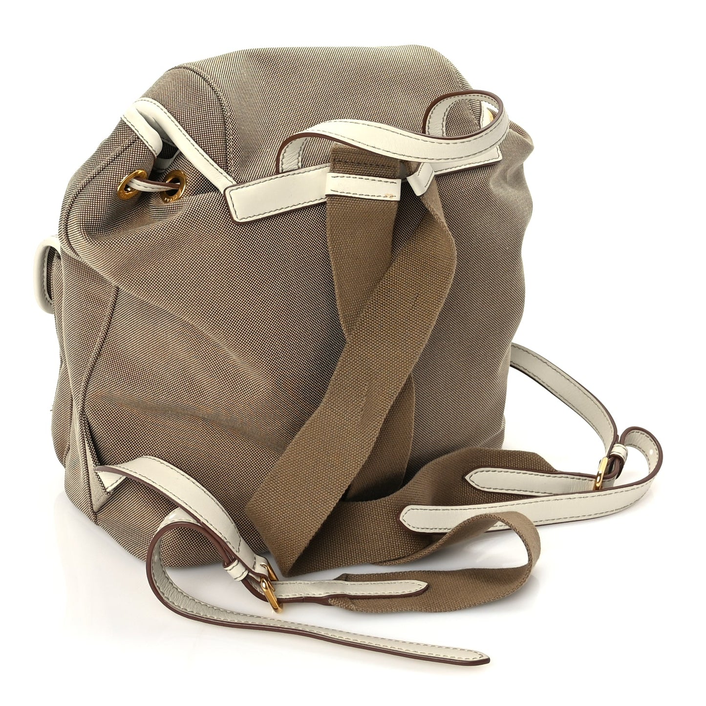 Prada Jacquard Logo Rucksack Backpack  Talco