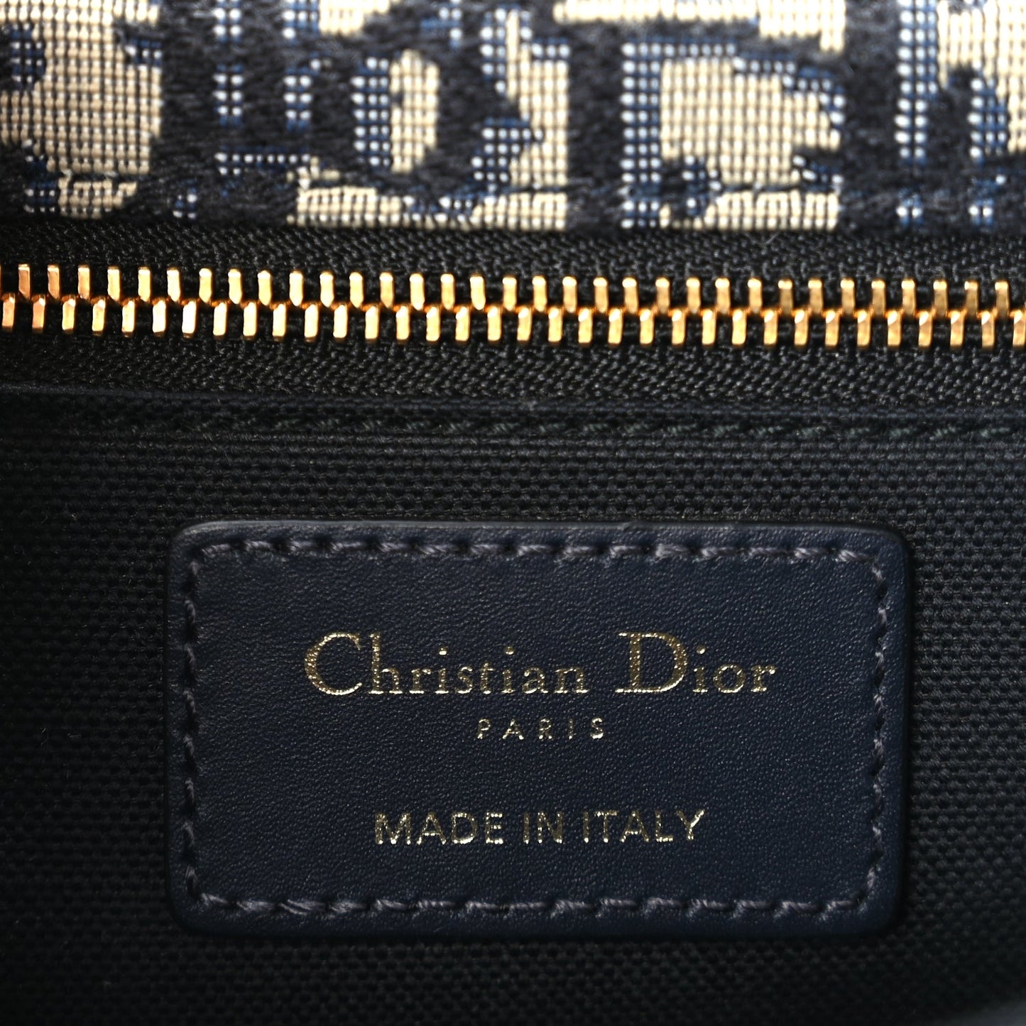 Christian Dior Oblique 30 Montaigne Flap Bag Blue