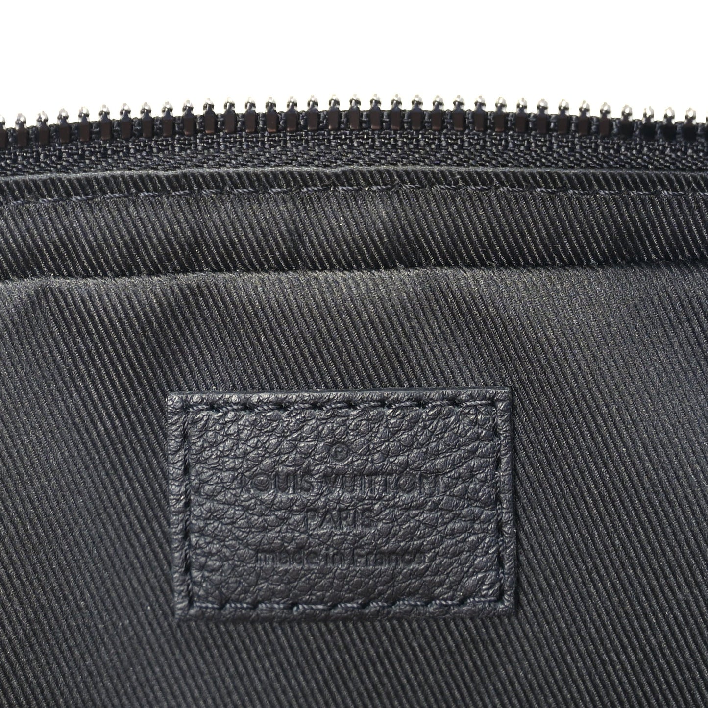 Louis Vuitton Calfskin Monogram Shadow Trio Messenger  Black