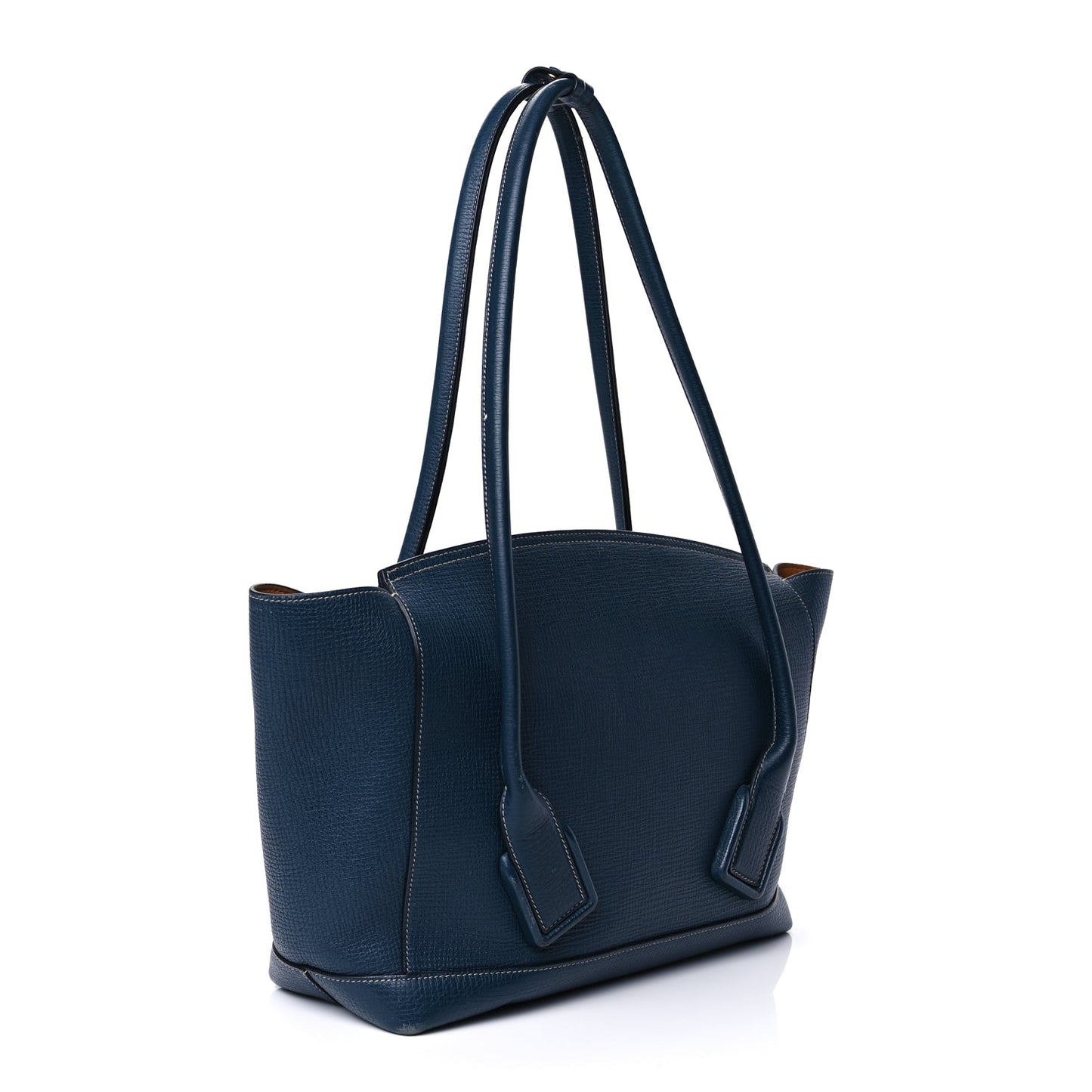 Bottega Veneta Grainy Calfskin Small Arco Dark Blue