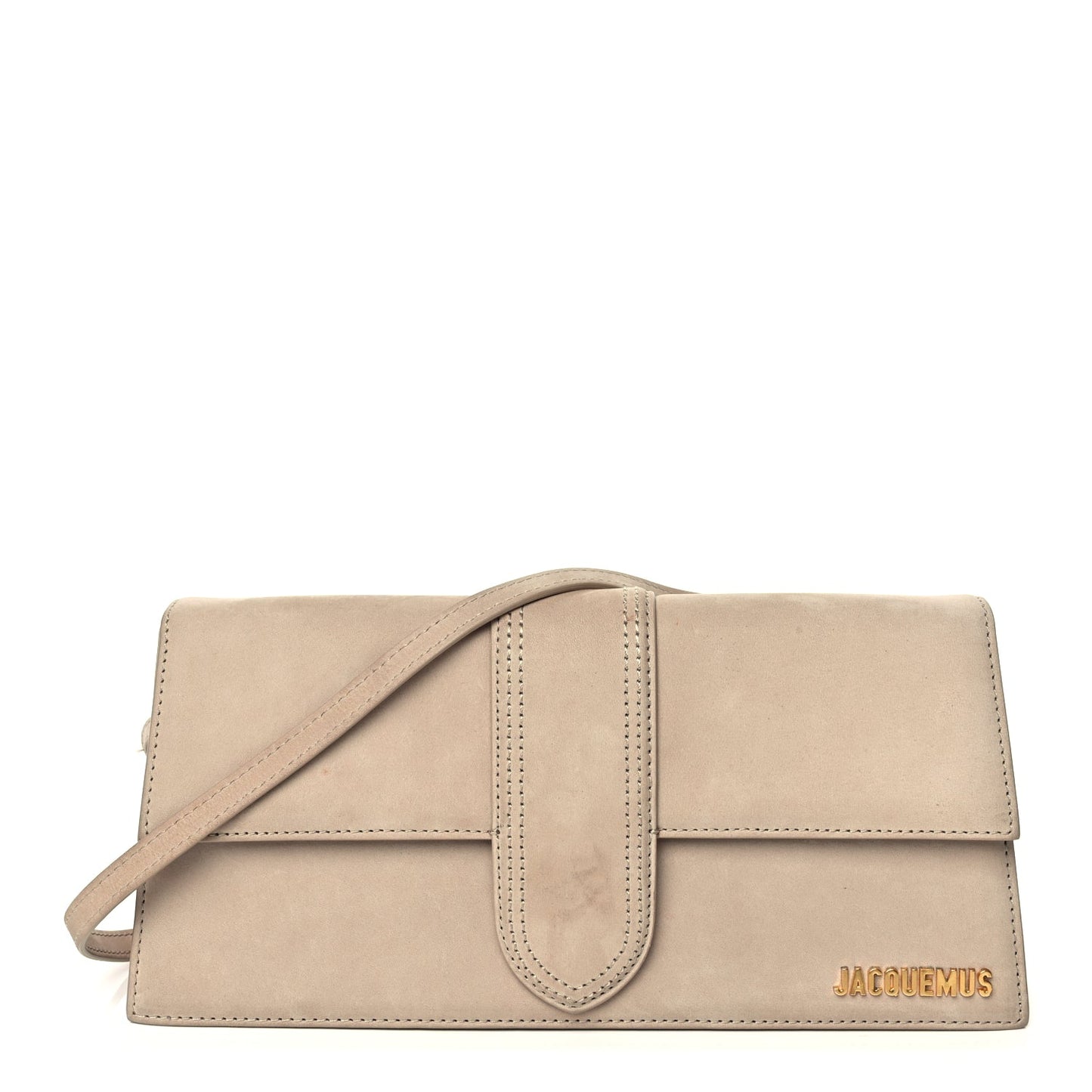 Jacquemus Suede Le Bambino Long Dark Beige