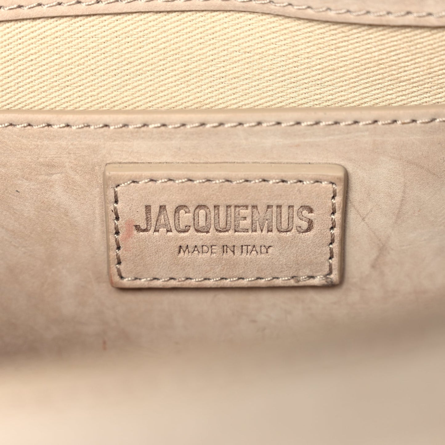 Jacquemus Suede Le Bambino Long Dark Beige