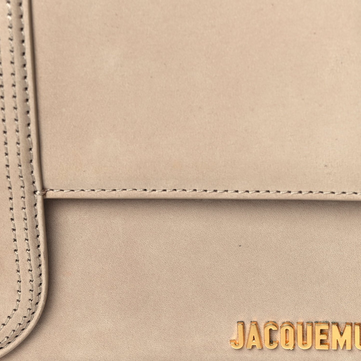 Jacquemus Suede Le Bambino Long Dark Beige
