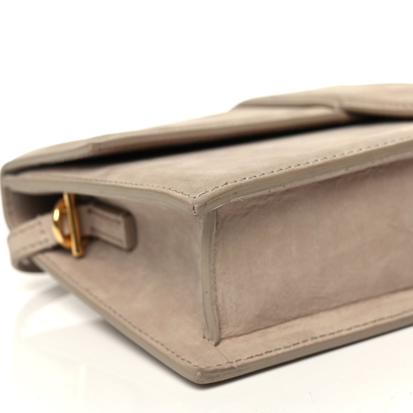 Jacquemus Suede Le Bambino Long Dark Beige