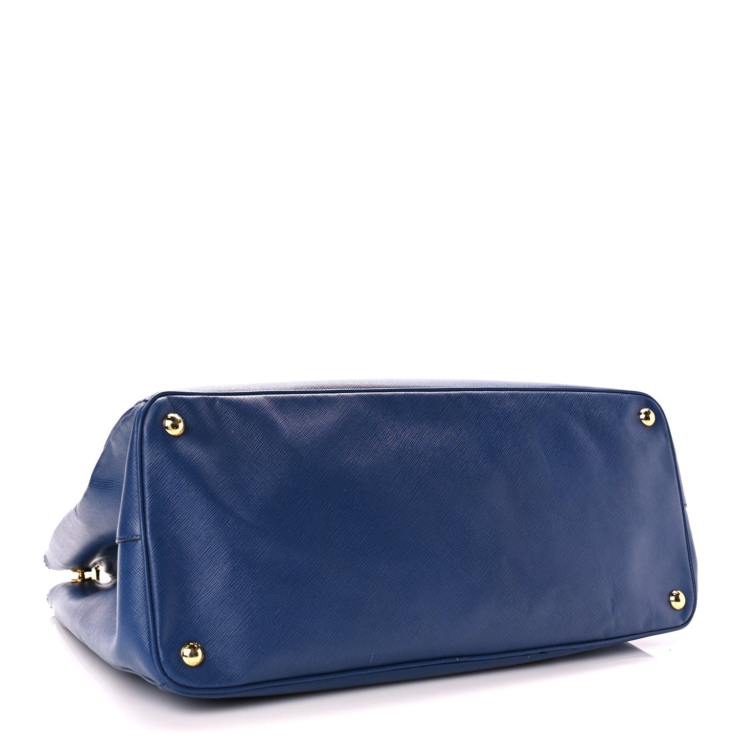 Prada Saffiano Lux Extra Large Galleria Double Zip Tote Bluette