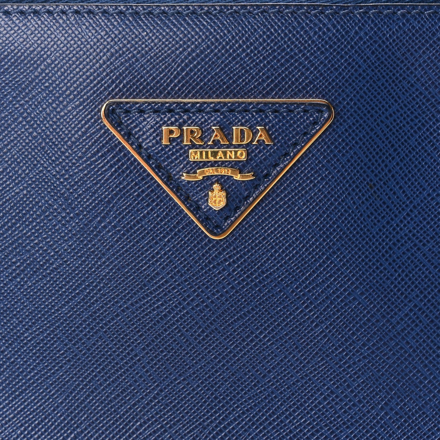 Prada Saffiano Lux Extra Large Galleria Double Zip Tote Bluette