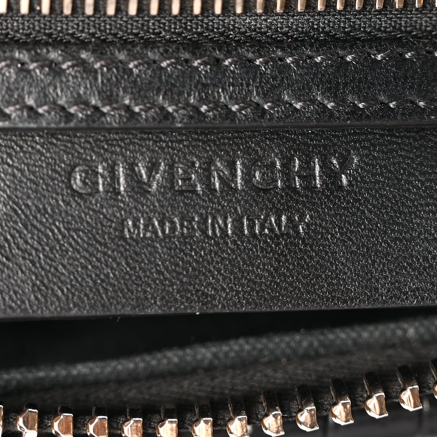 Givenchy Calfskin Crocodile Embossed Mini Antigona Black